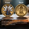 The Archangel Michael Challenge Coin - Psalm 91:10-11 Inspirational Religious