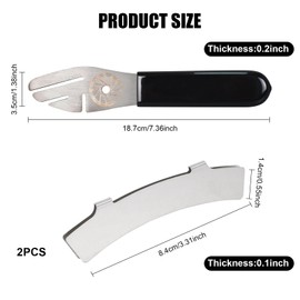 Kioiner 3 Pcs Bike Disc Brake Alignment Tool Kit, Stainless Steel Bicycle Disc Rotor Truing Wrench with 3 Slots and 2 Pcs Bicycle Disc Brake Pads Adjusting Tool for Mountain Bike Road Bike Alignment