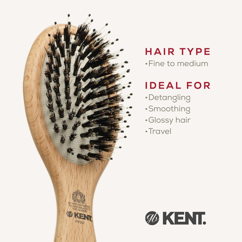 Kent Brushes PF02 Perfect for Smoothing Small Cushion Brush, Wood