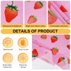 PHOGARY 2 PCS Strawberry Tablecloth for Strawberry Party Decorations, Disposable