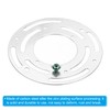PATIKIL 4" Light Fixture Mounting Bracket, 2 Pack Light Crossbar