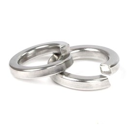 100 Pcs M4 Split Lock Washer Spring Lock Washer, 304 Stainless Steel ,Gasket Ring for M4 Screw Bolts
