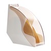 Fan Shape Storage Box with Dustproof Cover Compact Acrylic Filter