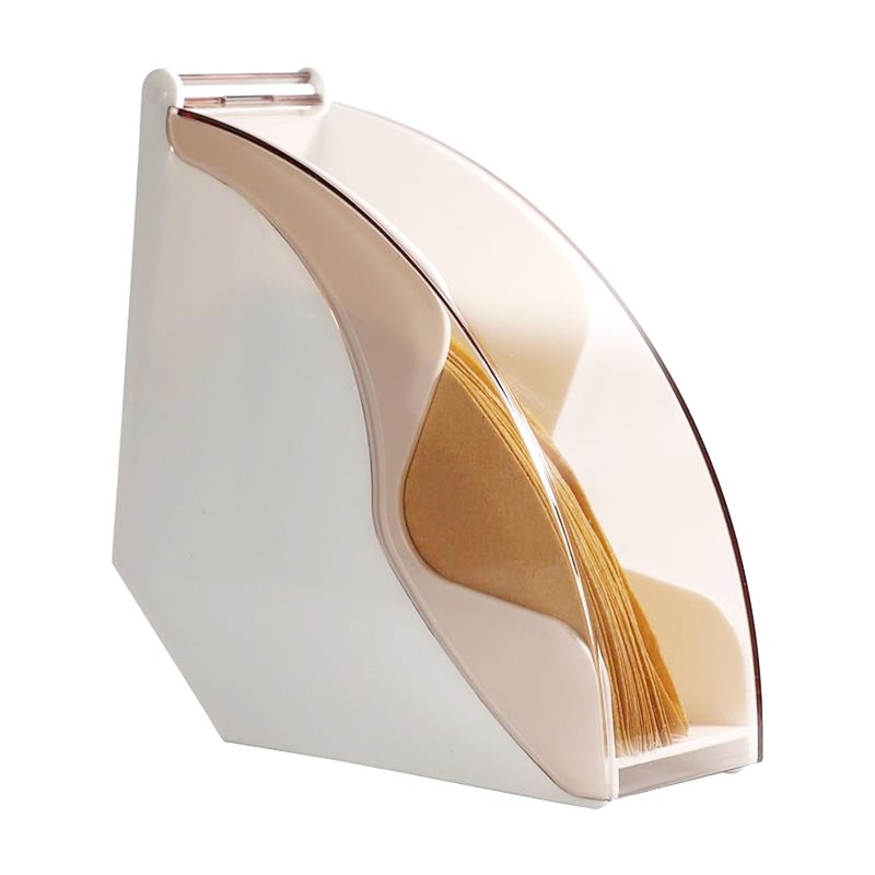 Fan Shape Storage Box with Dustproof Cover Compact Acrylic Filter