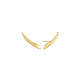 Ania Haie 16.3mm Ania Haie Gold-plated Sterling Silver Arrow Climber Stud Earrings