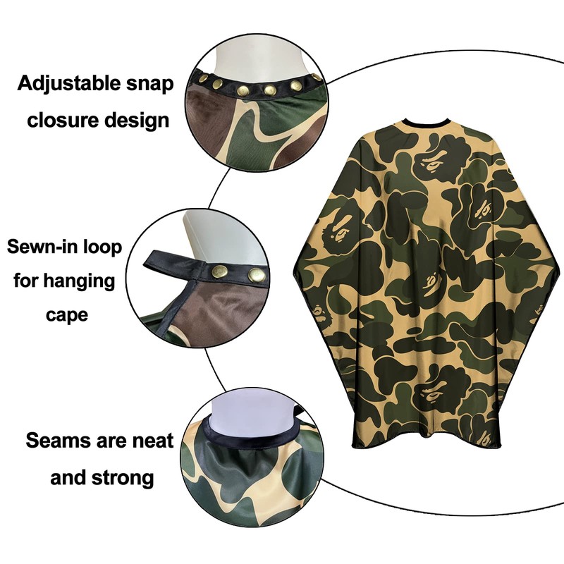 Barber Cape for Men Professional Hair Cutting Salon Cape with