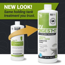 Unique RV Digest-It RV Toilet Treatment - Eliminates Odors at the Source and Liquifies Waste - 16 Uses Per Bottle 32 oz (3-Pack)