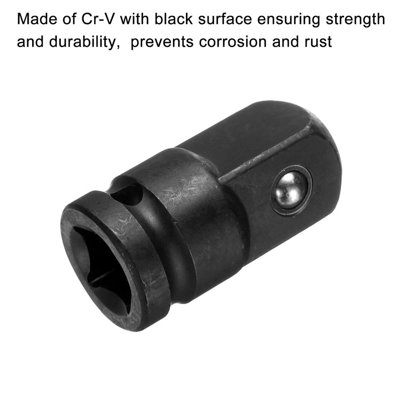 sourcing map Impact Socket Adapter 1/2" CR-MO Steel Impact Adapter