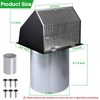 6 Inch Wall Vent Exhaust Vent Dryer Vent Cover Outside,