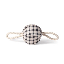 Fringe Studio "Pulling You in Painted Gingham 3D Canvas Dog Toy with Tuggable Rope, PetShop Collection (523042)