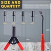 42Pcs Plastic Rivet Gun Set with 40Pcs 4Sizes Nylon Blind