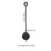 Black Durable Adjustable Bedside LED Light Lamp for Hotel Bedroom