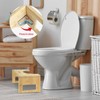 Kimitimi Bamboo Toilet Step Stool - 7" to 9" Adjustable