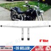 Unbranded 8"Rise 1 1/4" T-Bar Handlebars Bar Fits For Harley