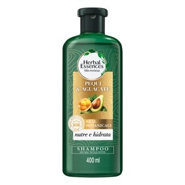 HERBAL ESSENCES BioRenew, Shampoo sin sulfatos ni parabenos para cabello seco, maltratado yo rizado Nutre e Hidrata Pequi  Aguacate 400 ml            