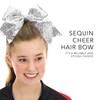 Augusta Sportswear Sequin Cheer Hair Bow Black OS