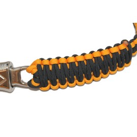 Biker Whip Get Back 36" Black and Gold Silver Punisher Skulls .45 Cal Casing