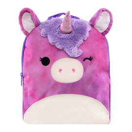 Squishmallows Kindergartenrucksack Mädchen, Lola The Unicorn Schulrucksack, Süßer Mädchen Rucksack, Einheitsgröße, Lila