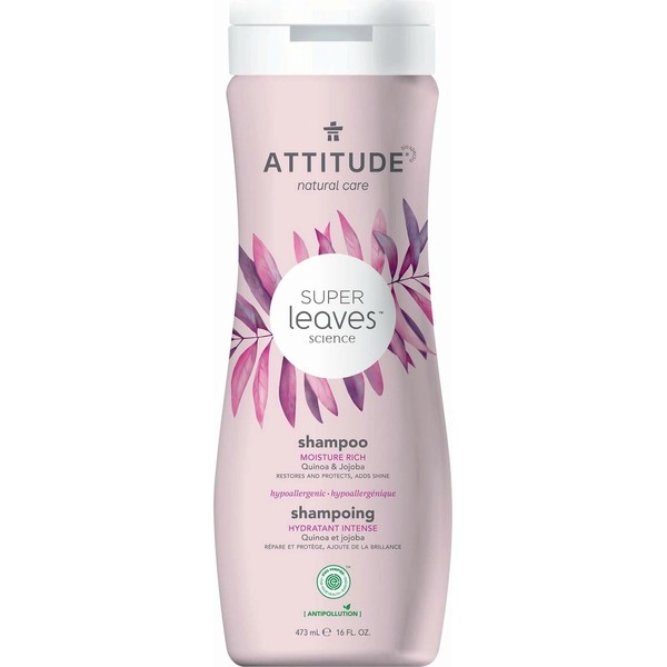 Attitude Super Leaves Moisture Rich Shampoo, 473 ml