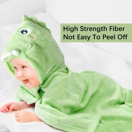 Baby Hooded Bath Towel Ultra Absorbent Soft Toddlers Bathrobe Skin Friendly Newborn Blanket Shower Gifts Large 32x48Inch