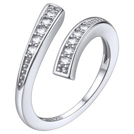 ChicSilver Toe Ring, Women's Pinky Ring, 925 Silver, One Size Fits Most, Simple, Hawaiian Jewelry, Metal