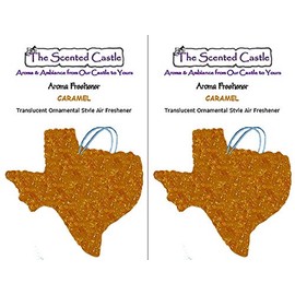The Scented Castle 2-Pack Caramel Scented Texas Shape Car Air Fresheners