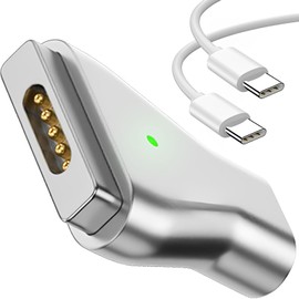 USB Type C Magsafe2 Rapid Charging Adapter T-Tip Magnetic Charging MagSafe2 Compatible Conversion PD Mac Charger [65W 87W Max 100W PD] Compatible with 2012-2017 MacBook Air, 13/15 inch 2012-2015