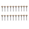20Pcs Bronze Small Round Head Brass Upholstery Nails Tacks, 10mm