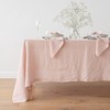 LinenMe Tischdecke Stone Washed 170 x 170 cm, Rosa