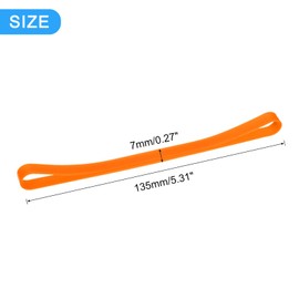 uxcell Towel Bands 4 Pack, Rubber Towel Clips for Storage Towels Books Blanket Clothing Stretchable Rubber Towel Bands, Orange