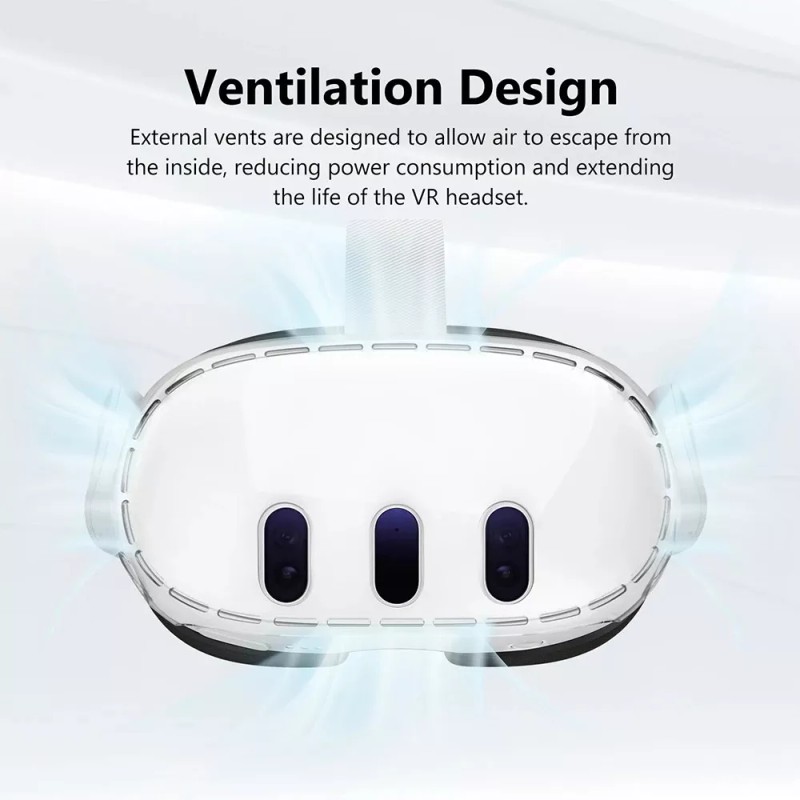 Estuchelandia Carcasa Dura Tpu Y Cristal Templado Para Oculus Meta