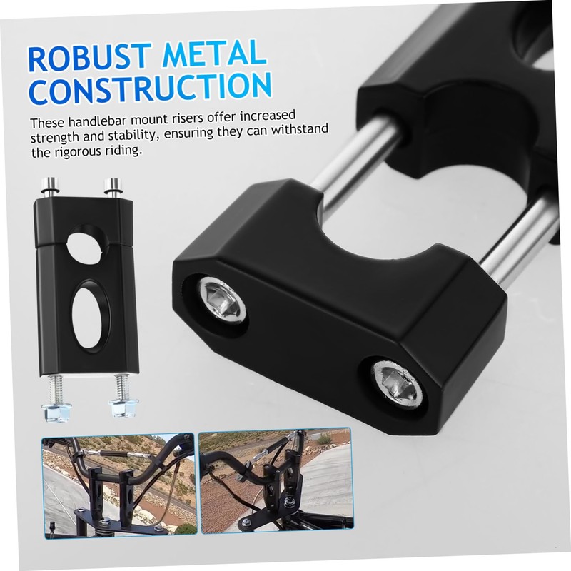 Ciieeo 1 Pair Dirt Bike Handlebar Risers Secure Mounting Easy