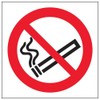 VSafety No Smoking Logo Prohibition Sign - Square - 100mm