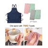 crazy bean BBQ Apron for Men Women Adjustable Work Apron