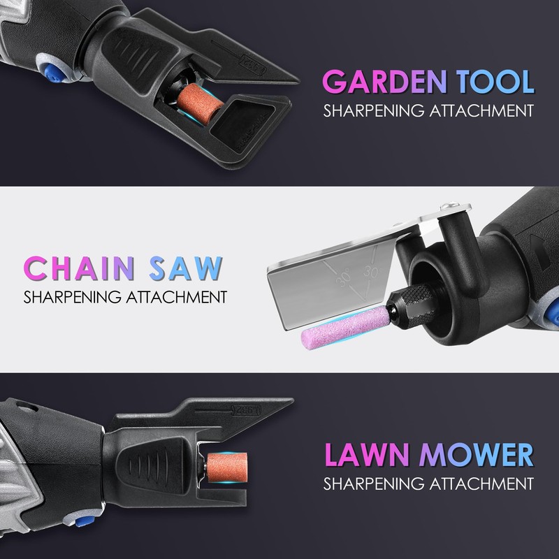 Dreyoo 13 Pieces Chainsaw Sharpening Kit Compatible with Dremel Chainsaw