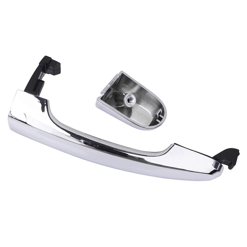 Exterior Rear Left Driver Side Chrome Door Handle Replacement for