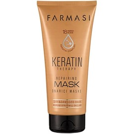 FARMASI Professional Keratin Therapy Repairing Hair Mask, Dry Damaged Color Treated Hair Restore, All Hair Types 6.7 fl. oz / 200 ml