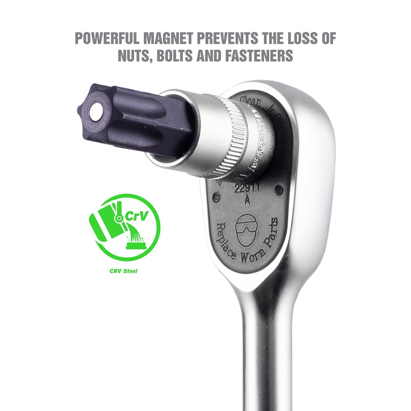 OEMTOOLS 23904 13 Piece Magnetic Star Bit Socket Set, Star