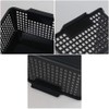 Leendines Plastic Storage Baskets, 3 Packs Plastic Black Organizer Bin