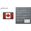 Canadia Flag Black Metal Car Emblem