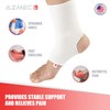 AZMEC Ankle Support Sleeve Open Heel, Light Elastic & Breathable