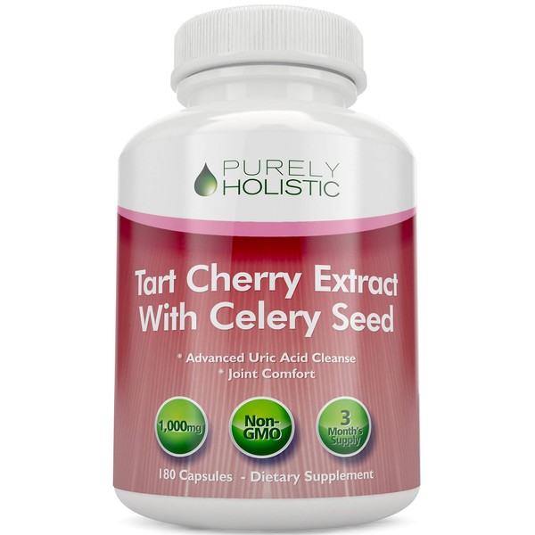 Tart Cherry Extract Capsules 1,000mg - 180 Capsules, 3 Month