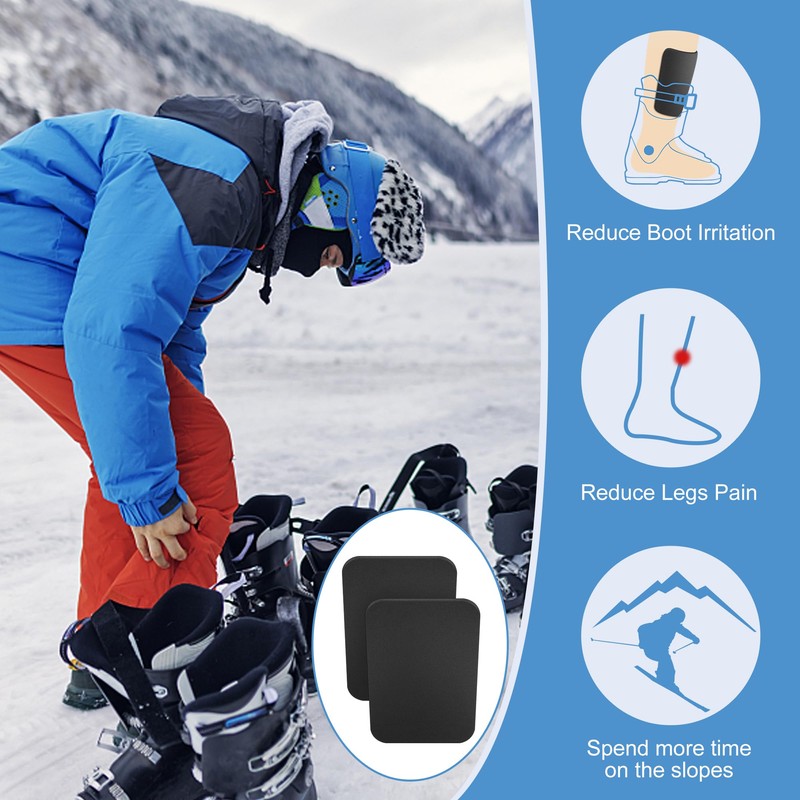 Shupakul 2 Pcs Snowboard Shin Pads-5 MM Thick Foam Ski