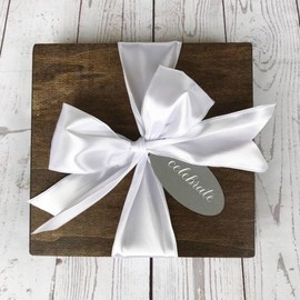 RUSPEPA Satin Ribbon Double Face - 50mm x 9m, 029 White