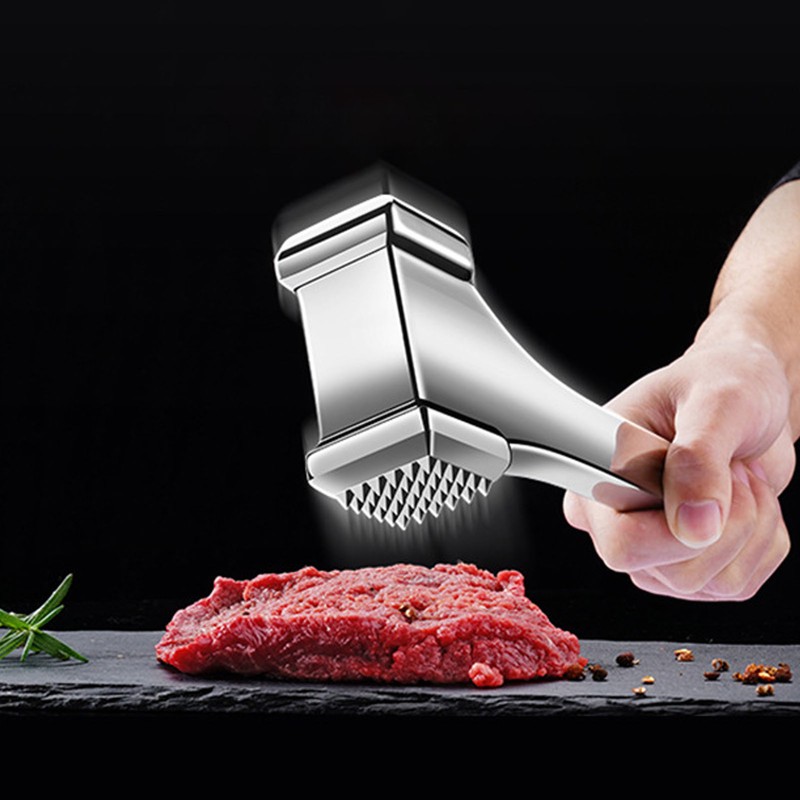 Meat Mallet Prevent Slip Handle Double Sided Nails 304 Stainless