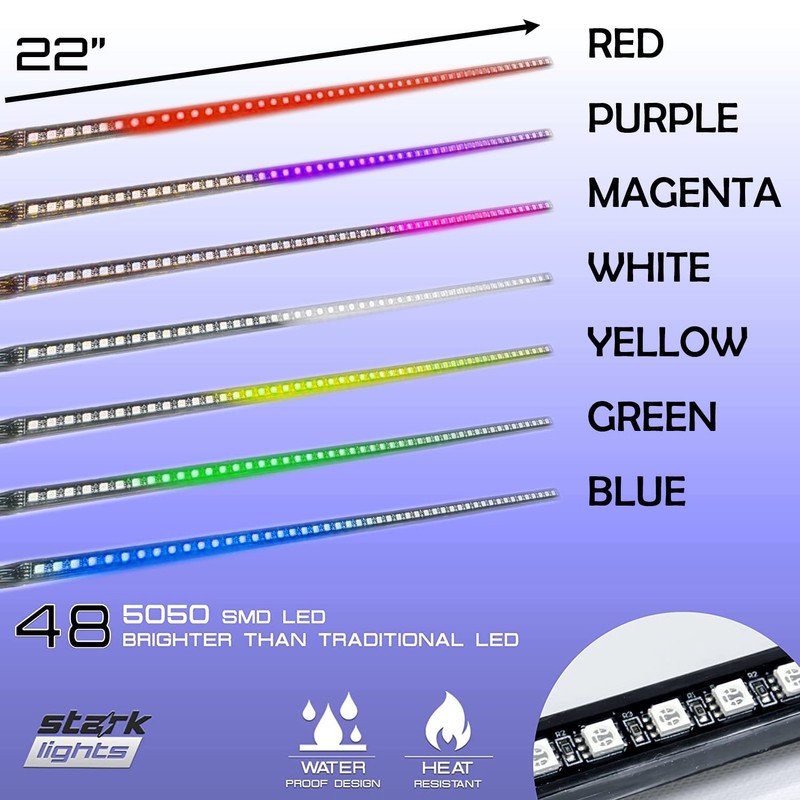 Stark Industries 48 RGB Knight Rider Scanner DRL Multi Color