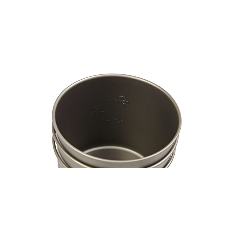 Gaobabu SOLO1100 Titanium Pot (with Lid and Thick Mesh Bag),