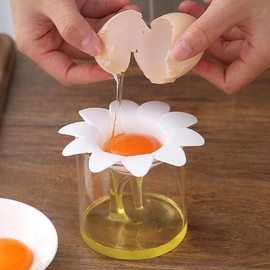 1pc Egg Separator, Flower Design Egg Separator For Kitchen, Kitchen Baking Tools
