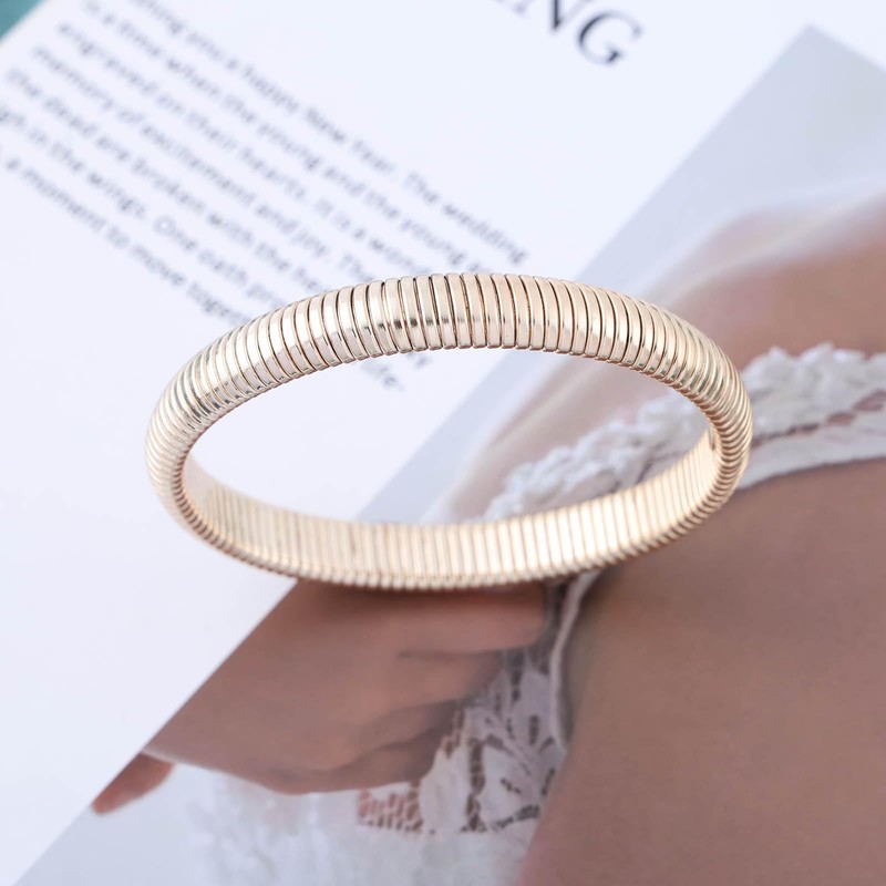 Xduargs Punk Bangle Bracelet Vintage Stretch Bangle Bracelet Gothic Flexible