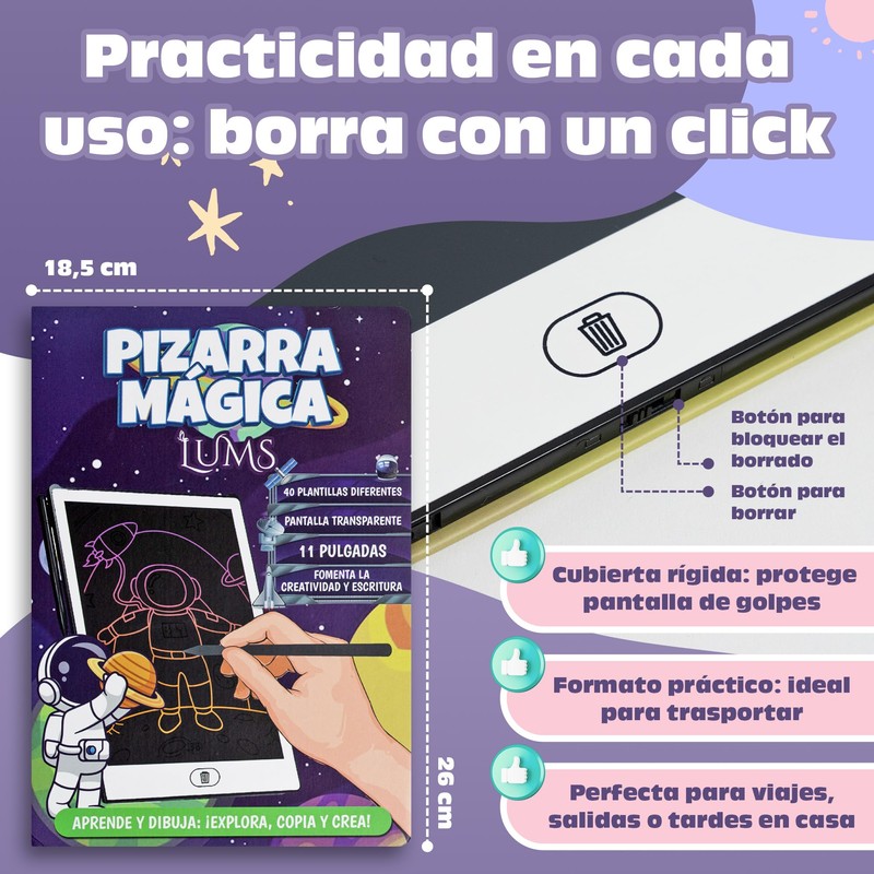Lums Transparente Zaubertafel zum Zeichnen